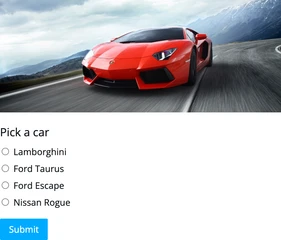 Fake quiz with unrelated result