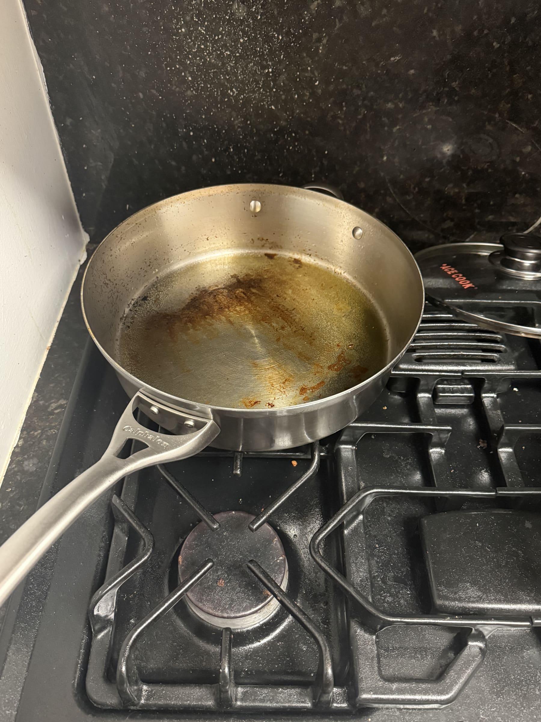 Roommate never cleans the pan after using it preview image