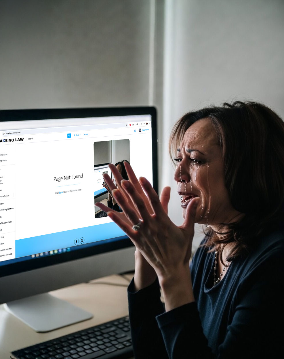 Kamala Harris crying