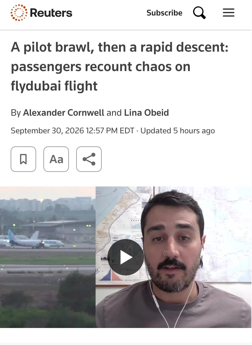 Reuters still refuses to acknowledge Islam hijacking of Israeli flight preview image