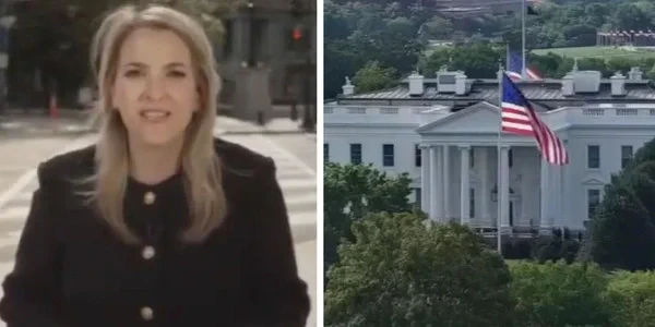 CNN reporting from the sidewalk after Trump kicks them out preview image