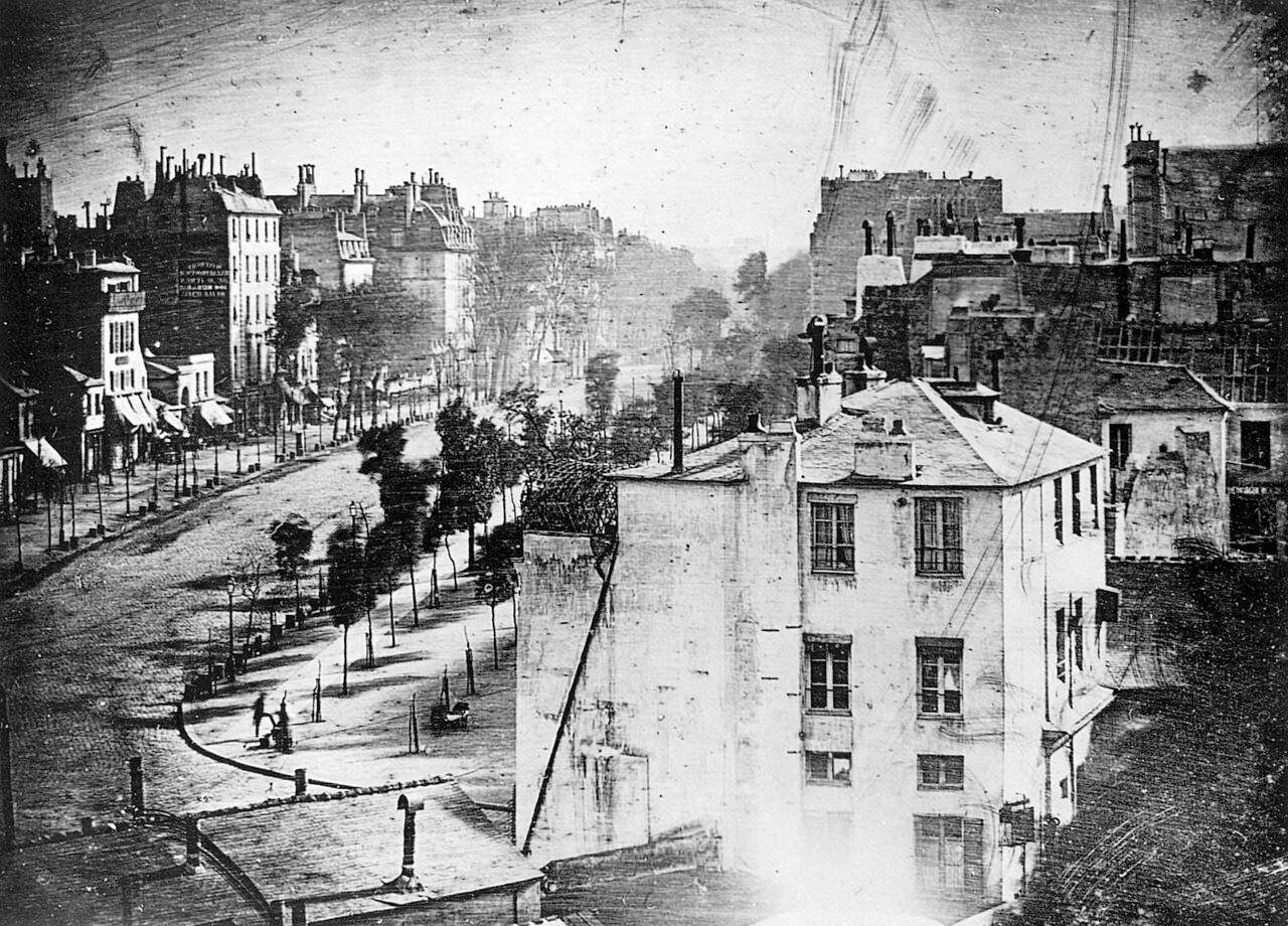 Oldest known photograph of a person - a shoe shine on a Paris street, 1838 preview image