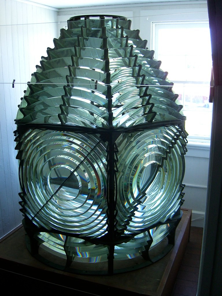 InterestingAF - A lighthouse’s Fresnel lens, built from glass prisms that concentrate light into a powerful beam