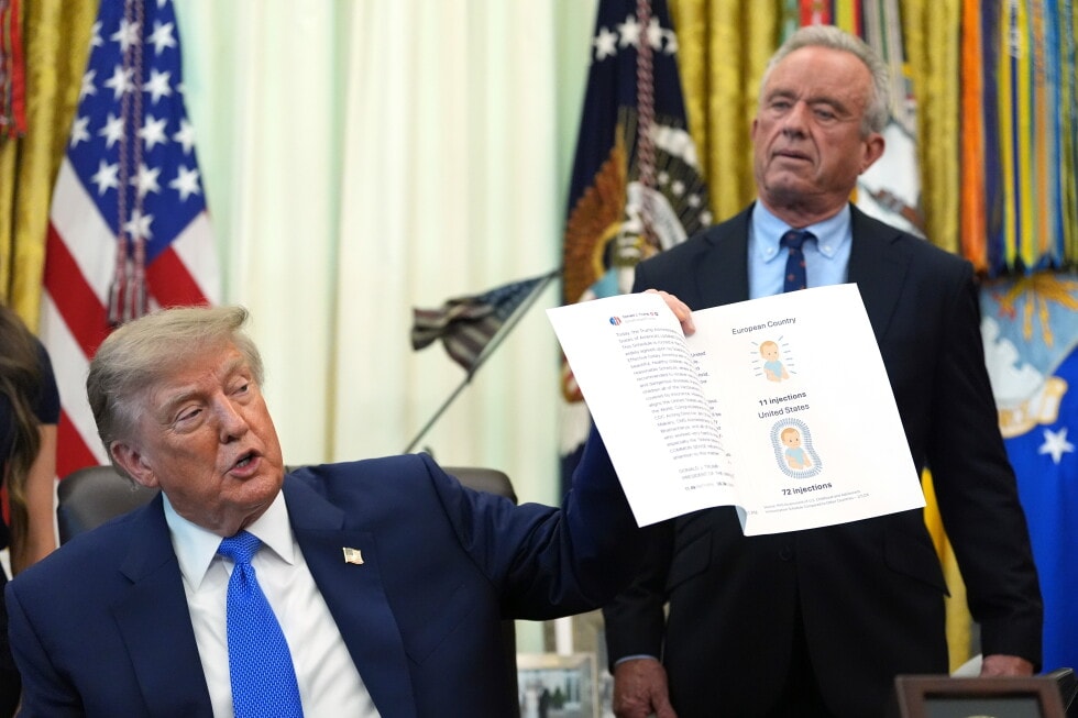 Trump signs order calling for spacing out childhood vaccines, against medical groups' guidance preview image
