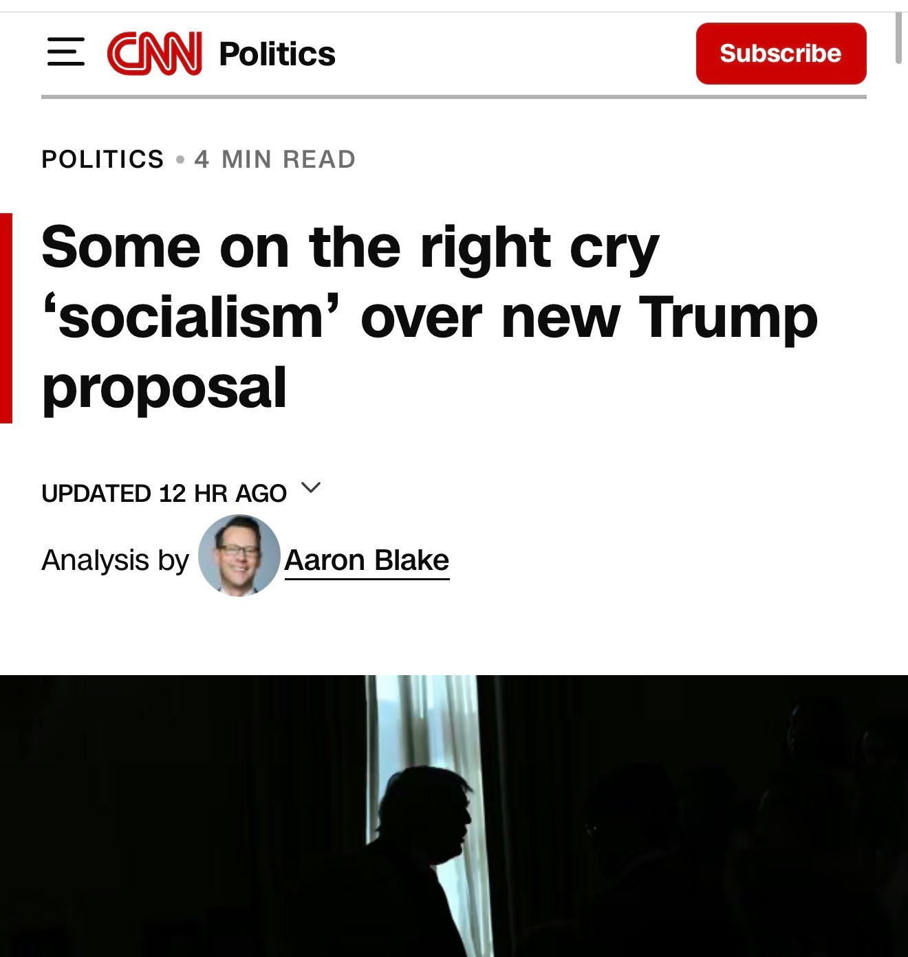 Fake News - CNN tries to label Trump as a socialist via proxy