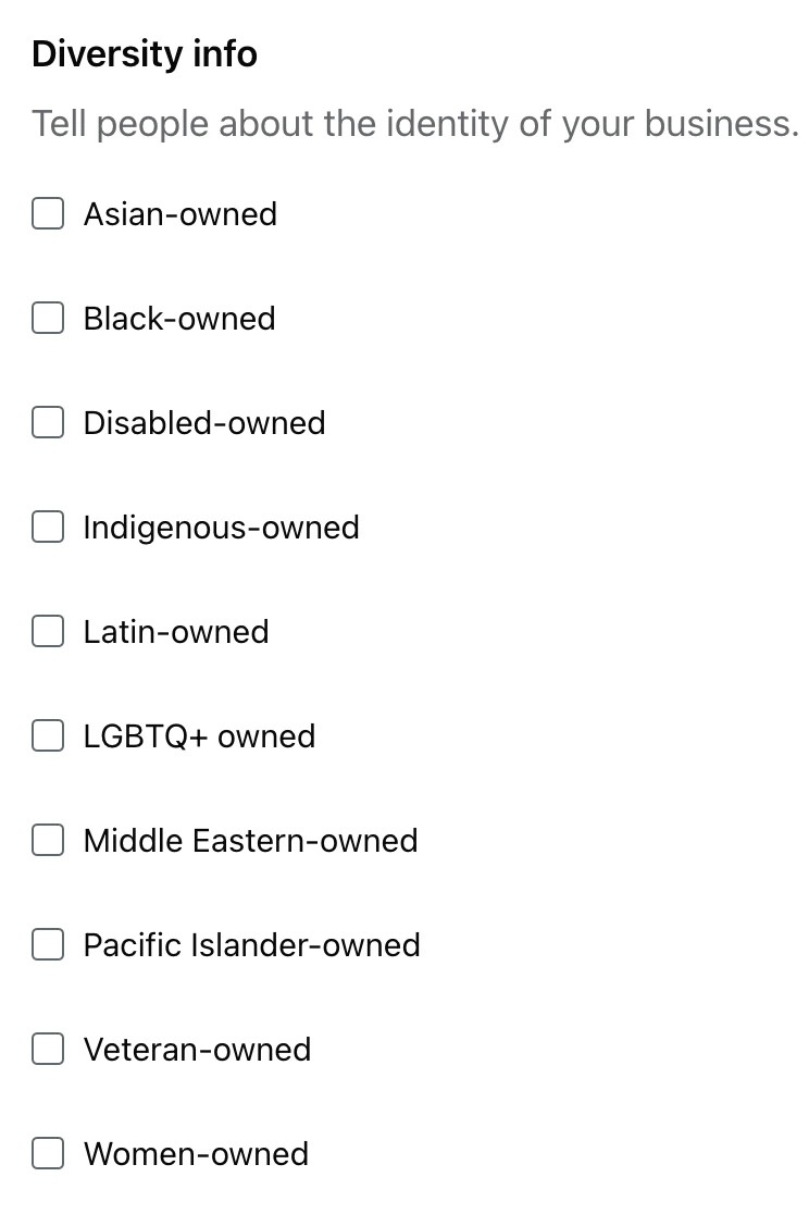 Facebook business diversity options discriminates against white people preview image