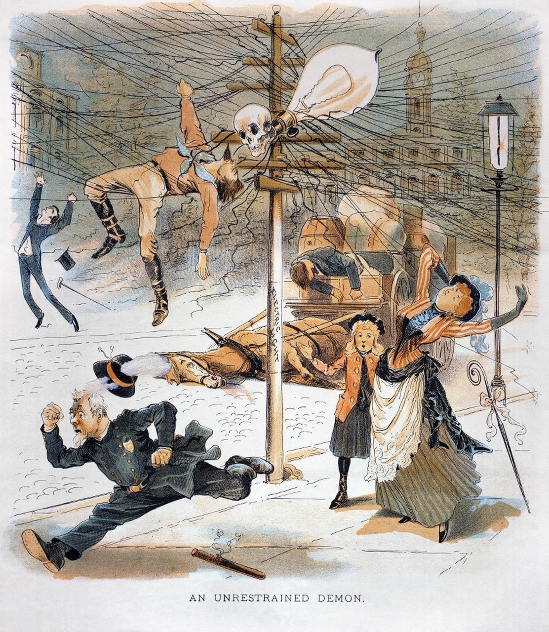 Anti electricity propaganda from 1889 preview image