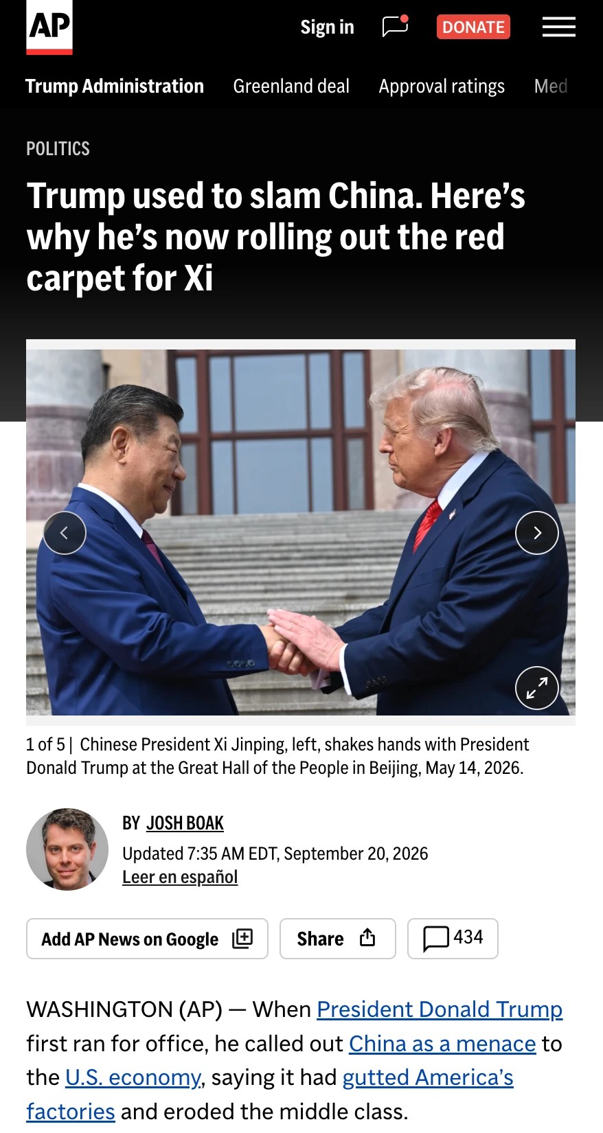 Everyone knows Trump plays both sides to get the best deal for America.. preview image