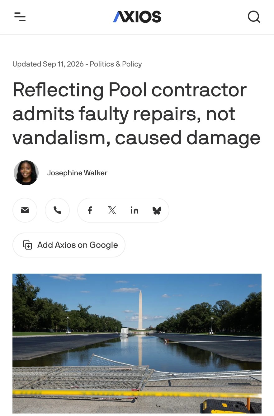 Axios blames contractor for faulty repairs caused damage despite proof of vandalism preview image