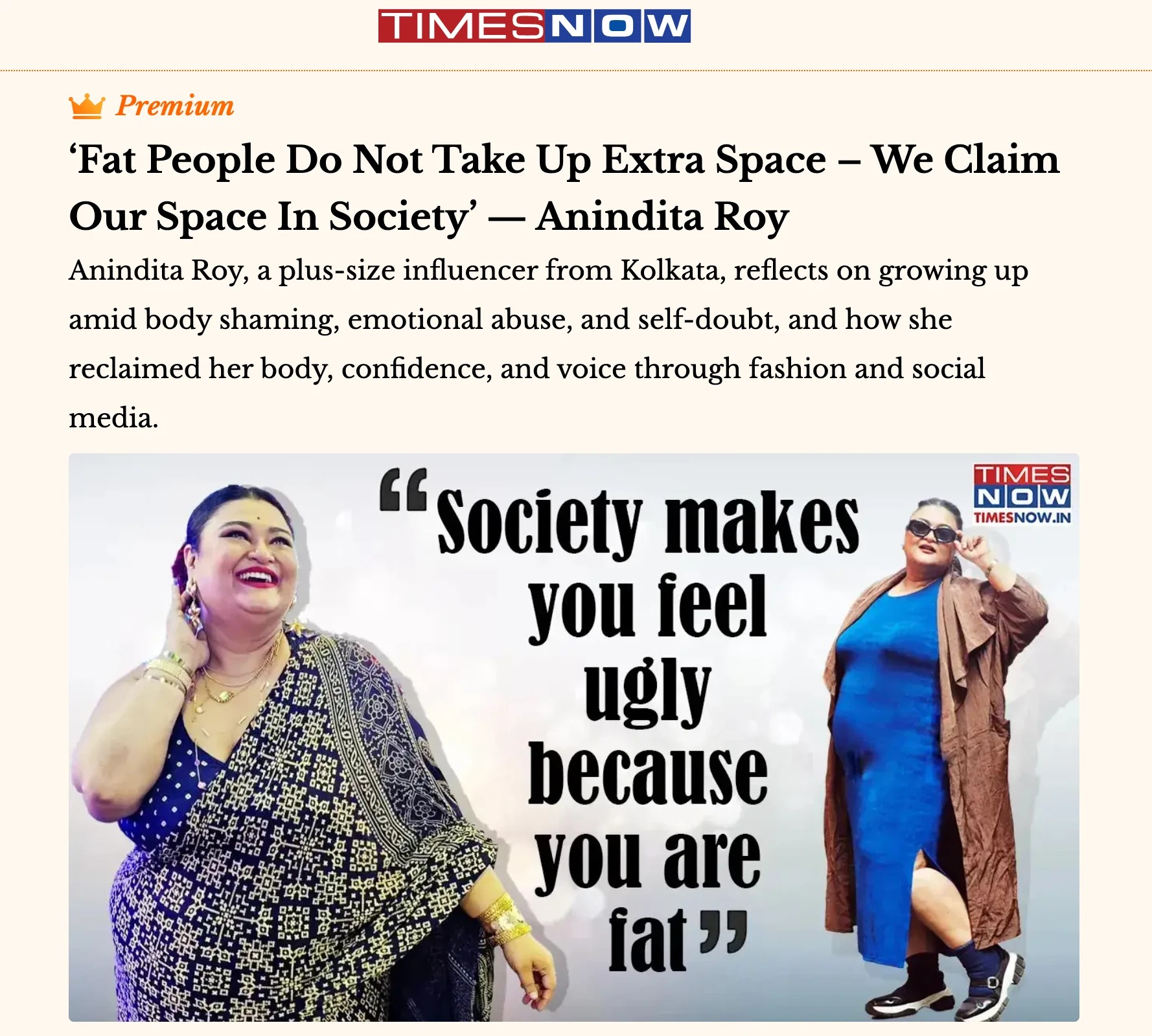 "Fat people are not ugly" preview image