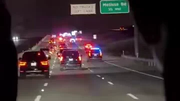 Trump motorcading 100 miles at 100 mph like a real patriot preview image
